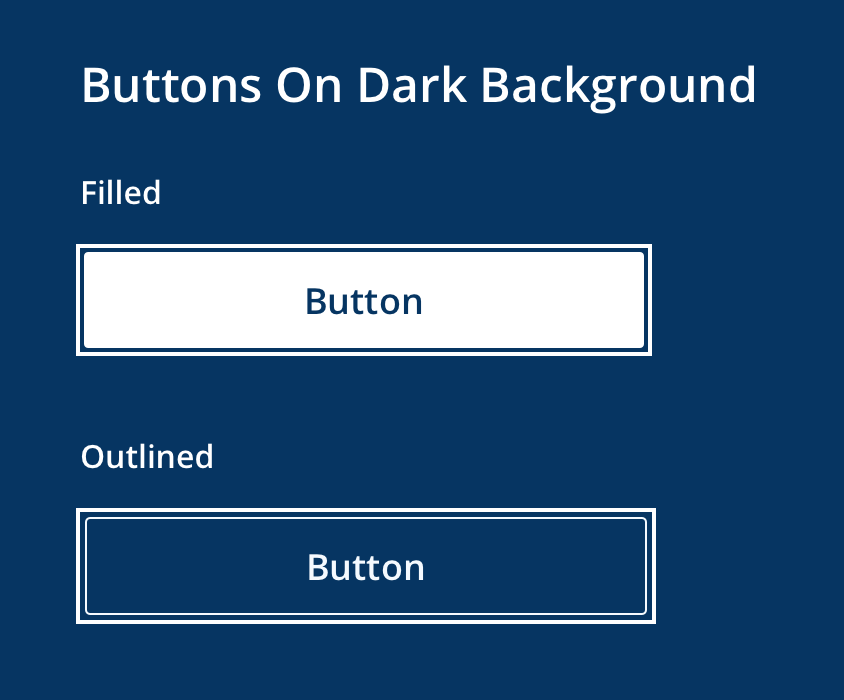 Focused buttons on dark background